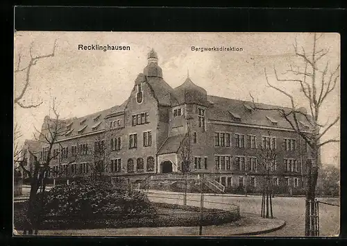 AK Recklinghausen, Partie an der Bergwerksdirektion