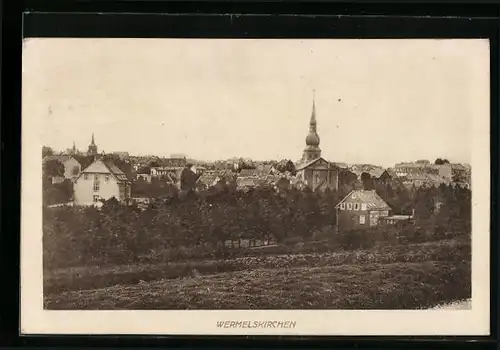 AK Wermelskirchen, Ortsansicht mit Weitblick