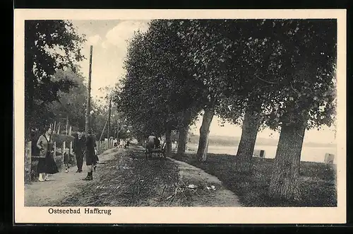 AK Haffkrug, Strandweg mit Kind