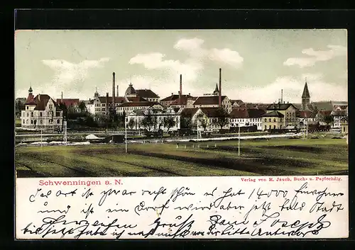 AK Schwenningen /Neckar, Schornsteine im Ort