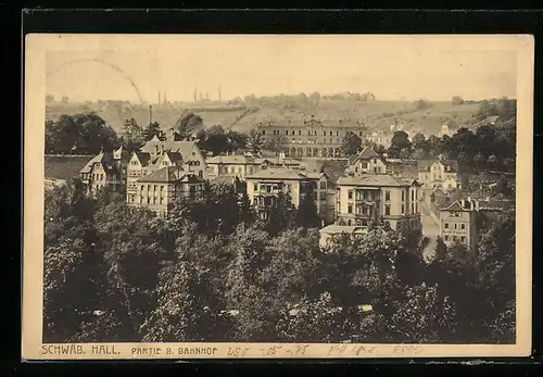 AK Schwäb. Hall, Partie b. Bahnhof
