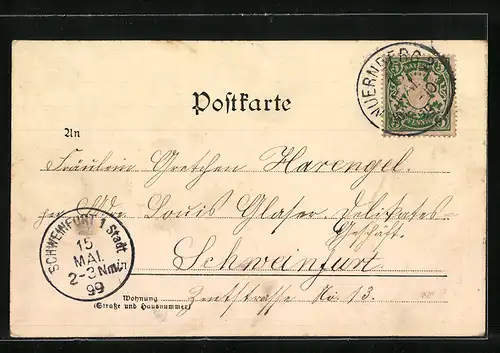 AK Nürnberg, Fünfeckiger Turm