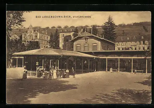 AK Bad Langenschwalbach, Stahlbrunnen im Sonnenschein