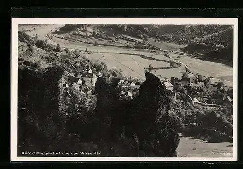 AK Muggendorf, Blick auf den Kurort und das Wiesental