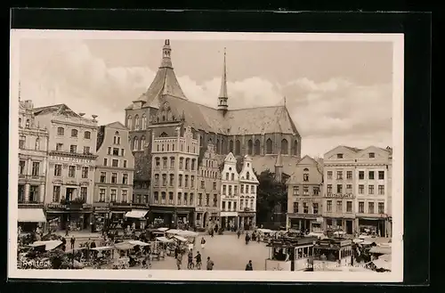 AK Rostock, Markt und Kirche