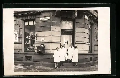 Foto-AK Karlsruhe, Rüppurer Str. Kaffee Hag