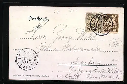 AK München, Gasthaus Central-Säle, Neuturmstrasse 1