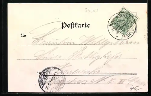 AK Karlsruhe, Restaurant Hansa a. Rheinhafen mit Strassenbahn