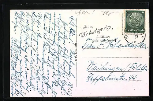 AK Karlsruhe, Gasthaus Goldener Adler, Karl Friedrichstrasse 12, Innenansicht