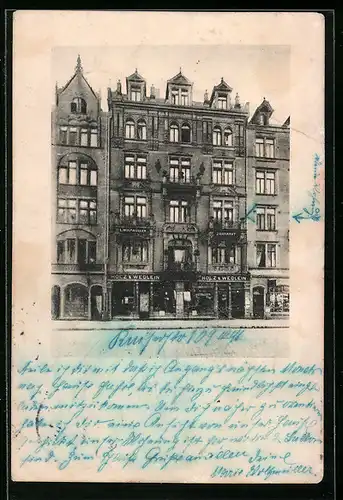 AK Karlsruhe, Zahnarzt Dr. L. Wolfmüller, Kaiserstrasse 109