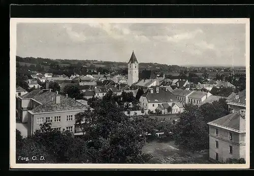 AK Perg, Ortsansicht mit Kirche