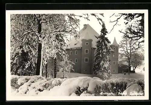 AK Radstadt, Schloss Tandalier im Schnee