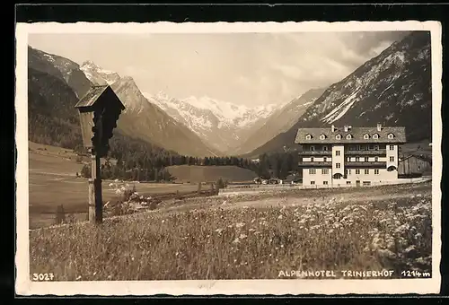 AK Trins, Blick zum Alpenhotel Trinserhof