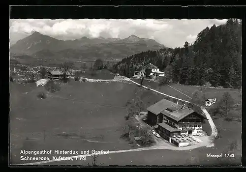 AK Kufstein, Alpengasthof Hinterdux und Gasthof Schneerose