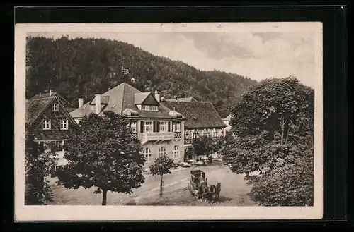 AK Wirsberg, Teilansicht mit Werners Hotel zur Post