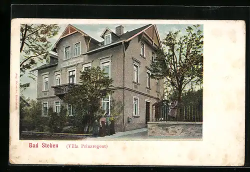 AK Bad Steben, Villa Prinzregent