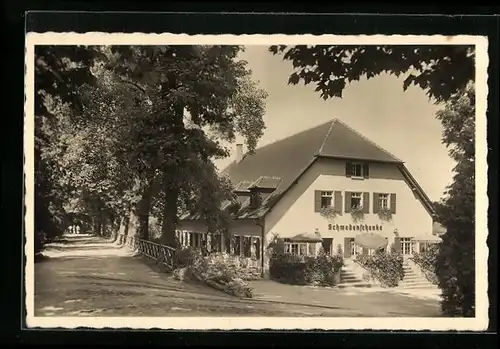 AK Insel Mainau, Gasthaus Schwedenschenke im Sonnenschein