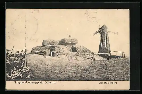 AK Döberitz-Übungsplatz, Mühlenberg mit Windmühle