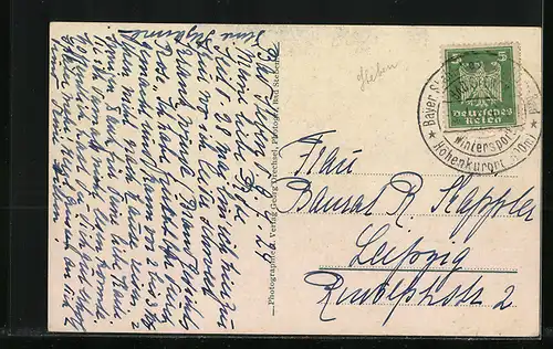 AK Bad Steben, Partie in der Badestrasse