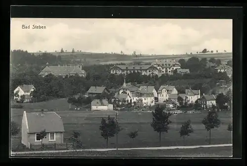 AK Bad Steben, Ortsansicht von oben
