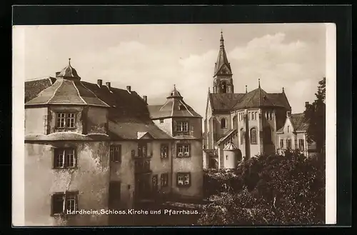 AK Hardheim, Schloss, Kirche und Pfarrhaus
