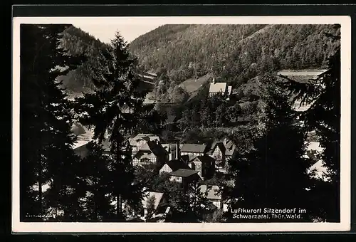 AK Sitzendorf /Th., Ortsansicht aus der Vogelschau