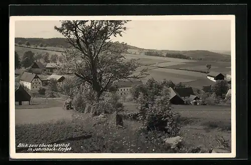 AK Johnsbach /Erzgeb., Blick zum oberen Gasthof