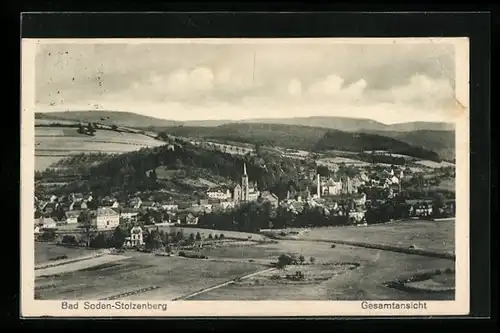 AK Bad Soden-Stolzenberg, Gesamtansicht aus der Vogelschau