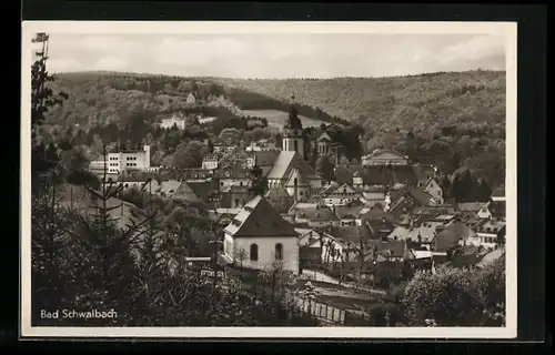 AK Bad Schwalbach, Gesamtansicht aus der Vogelschau