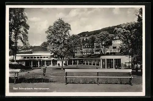 AK Bad Schwalbach, Partie am Weinbrunnen