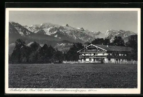 AK Bad Tölz, Billerhof mit Bergpanorama