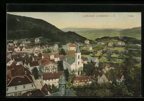 AK Lindenfels i. O., Totalansicht von oben