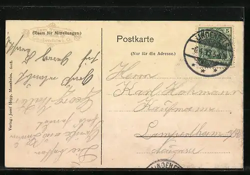 AK Lindenfels i. O., Totalansicht von oben