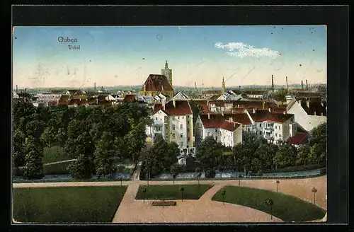 AK Guben, Totalansicht mit Anlage