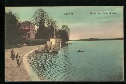 AK Segeberg, Am See mit Boot