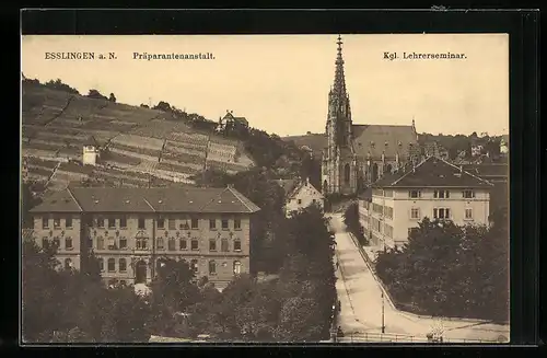 AK Esslingen, Präparantenanstalt u. Kgl. Lehrerseminar