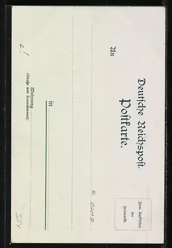 Lithographie Cuxhaven, Hafenpartie Alte Liebe, Paranagua einkommend