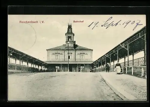 AK Reichenbach i. V., Bahnhof