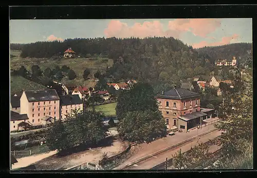 AK Rupprechtstegen, Bahnhof aus der Vogelschau