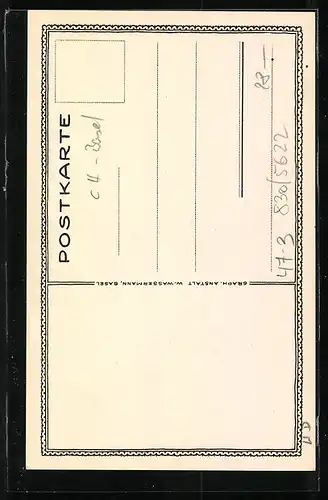 Künstler-AK Maturität 5C 1919, S`isch nit typisch