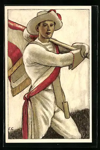 Künstler-AK Genf, Union Genf - Lebensversicherungsgesellschaft