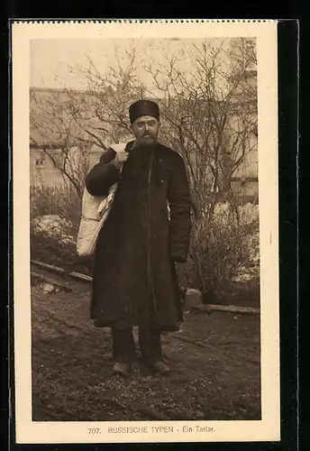 AK Ein russischer Tartar auf der Strasse