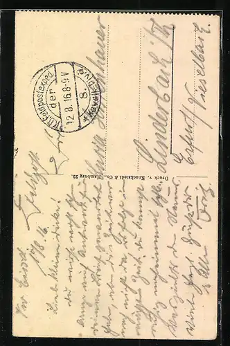 AK Russische Taschentuch-Händlerin