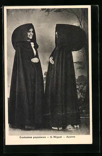 AK S. Miguel /Acores, Costumes populares, Tracht von den Azoren