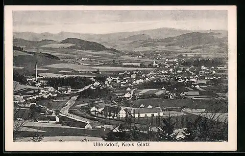 AK Ullersdorf, Ortsansicht mit Umland