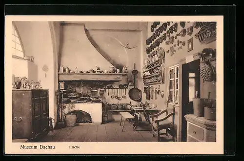 AK Dachau, Museum, Küche