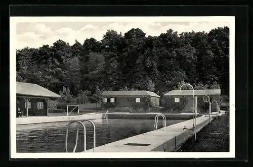 AK Gunzenhausen, Hensoltshöhe, Schwimmbad