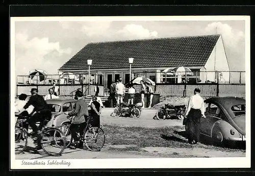 AK Sahlenburg b. Cuxhaven, Gasthaus Strandhaus, Inh. Wilhelm Schmidt