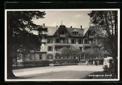 AK Sand, Erholungsheim Sand, Vorderansicht