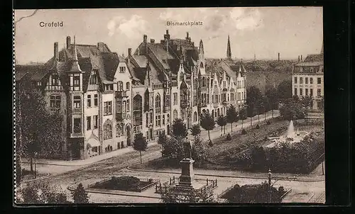 AK Crefeld, Bismarckplatz